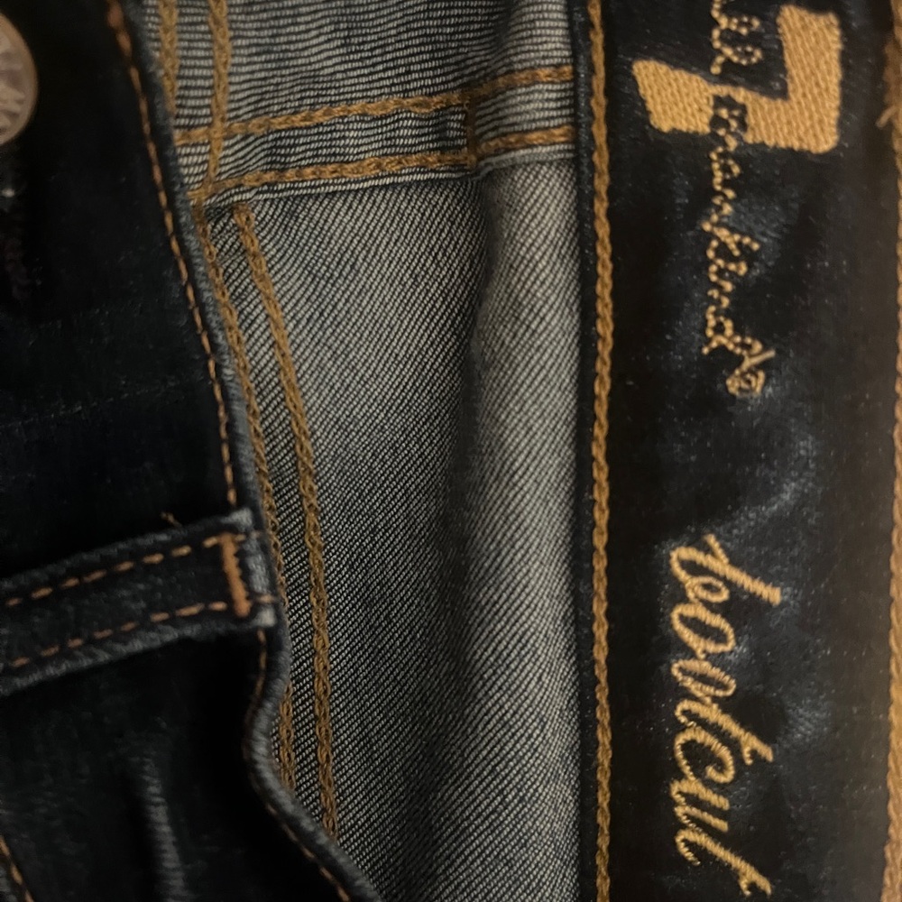 7 For All Mankind Dark Indigo Bootcut Jeans - Picture 9 of 10